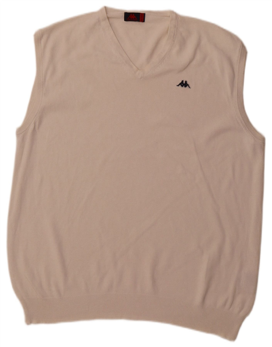 KAPPA Mens Vest Tank Top 2XL Off White Cotton