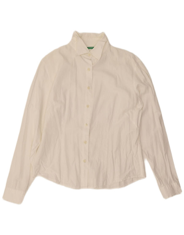 Benetton Womens Shirt UK 16 Large White