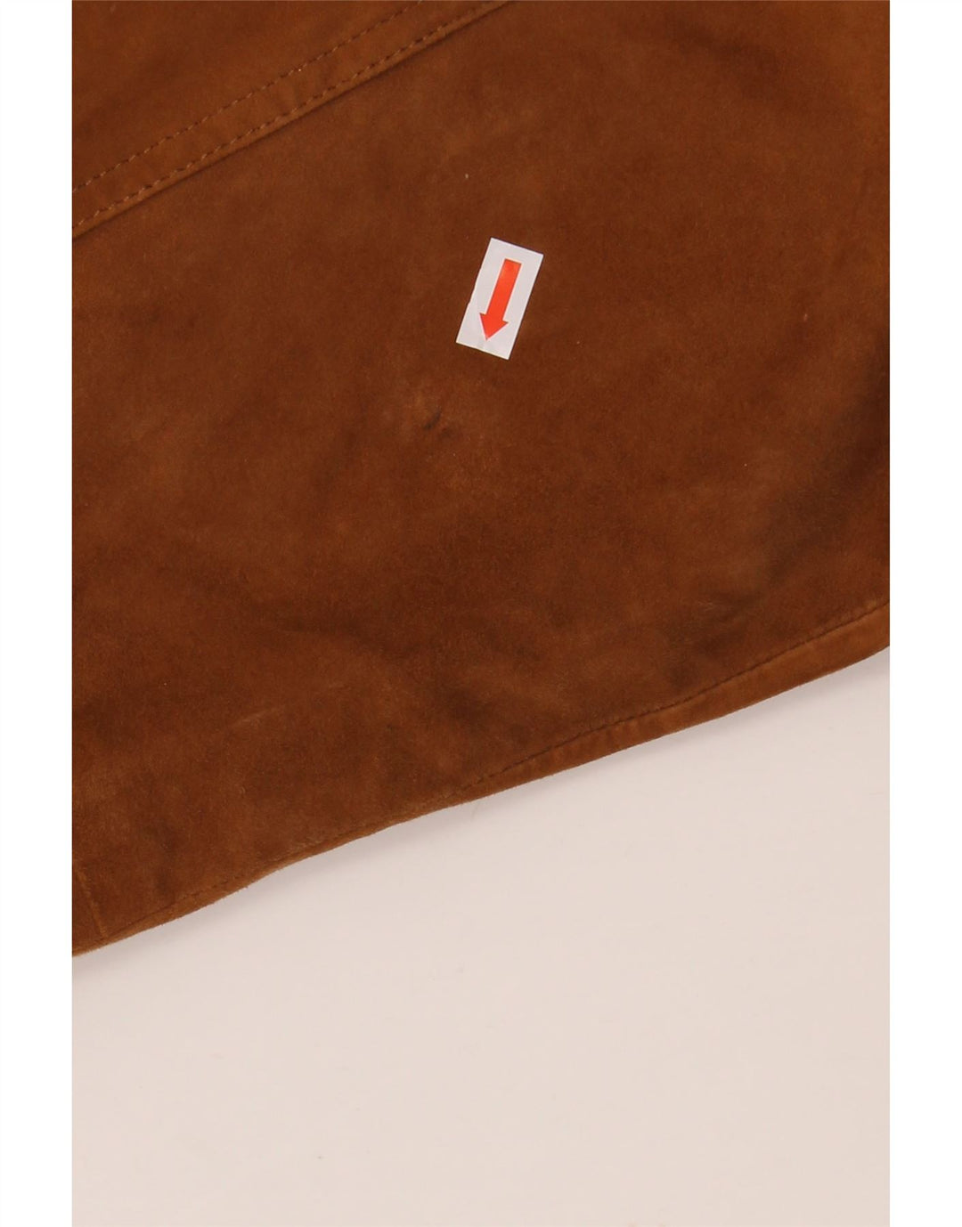 VINTAGE Mens Suede Bomber Jacket IT 58 4XL Brown Leather