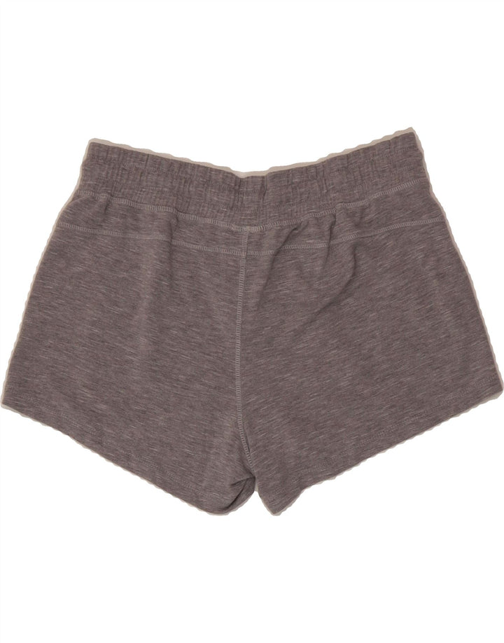 REEBOK Womens Sport Shorts UK 10 Small  Grey Rayon Vintage Reebok and Second-Hand Reebok from Messina Hembry 