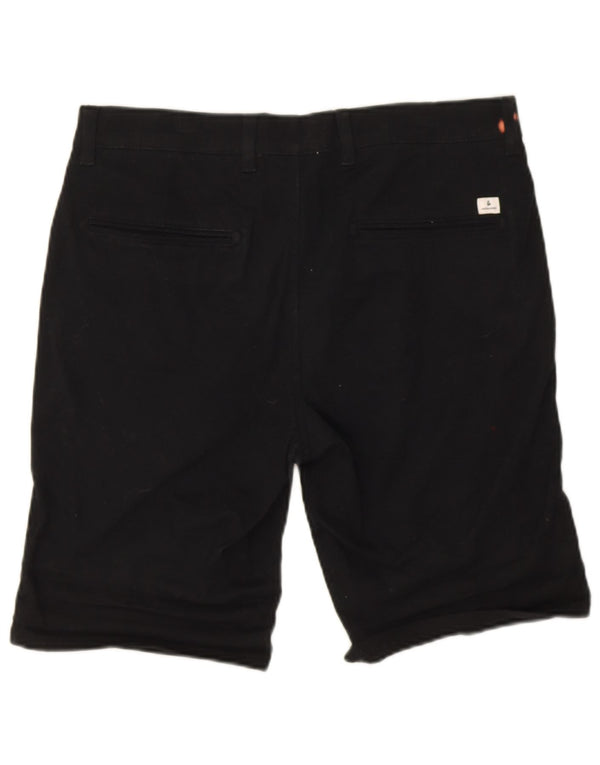 Jack & Jones Mens Chino Shorts Medium W34 Black Cotton