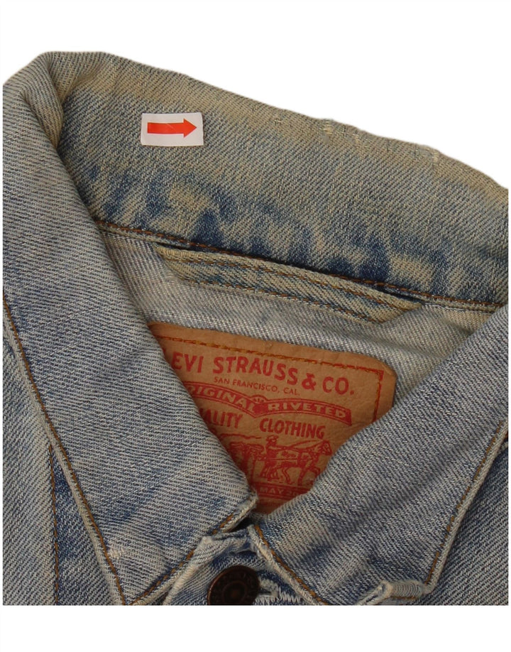 Levi's Mens Denim Jacket UK 40 Large Blue Cotton