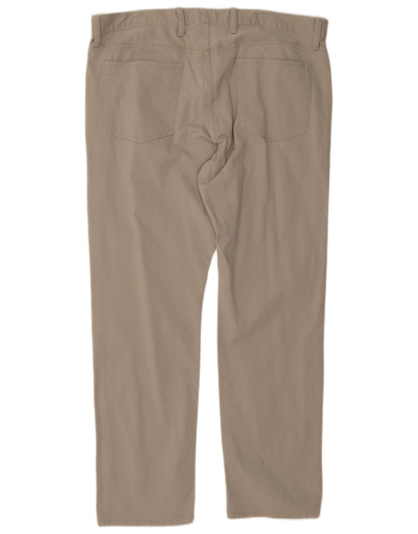 Gap Mens Slim Casual Trousers W38 L30 Beige Cotton