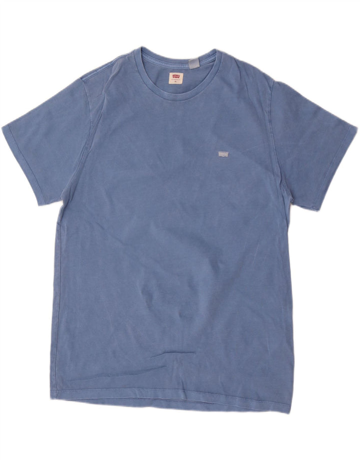 Levi's Mens T-Shirt Top XL Blue Cotton