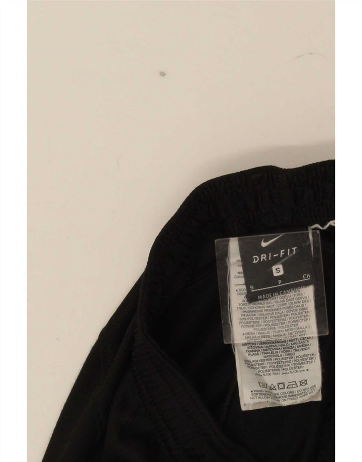 Nike Mens Dri Fit Tracksuit Trousers Small Black Colourblock Polyester