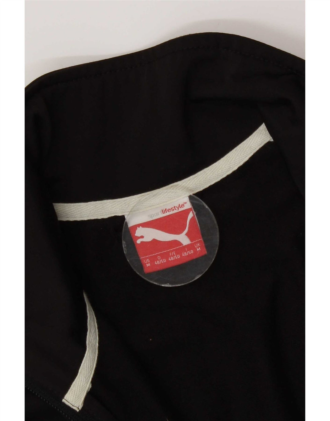 Puma Mens Tracksuit Top Jacket Medium Black Colourblock