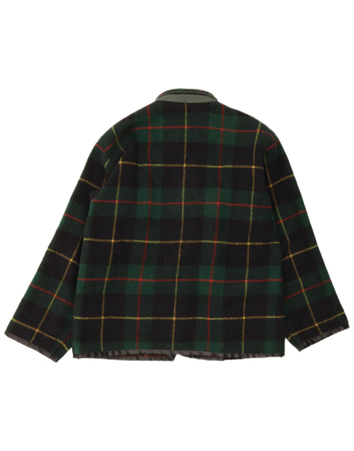 Penny Black Womens Loose Fit Blazer Jacket IT 40 Small Green Check Wool