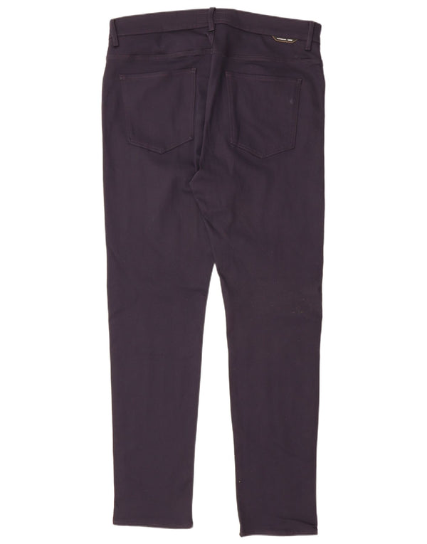 Hugo Boss Mens Porsche Slim Casual Trousers W36 L34 Navy Blue Polyester