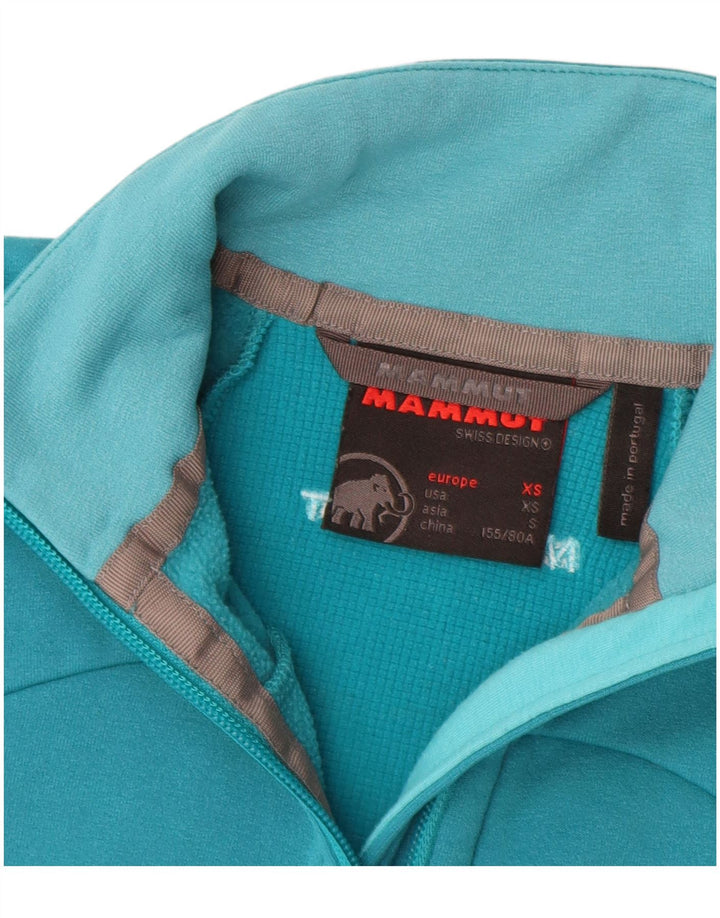 MAMMUT Womens Sleeveless Tracksuit Top Jacket UK 6 XS Blue Colourblock