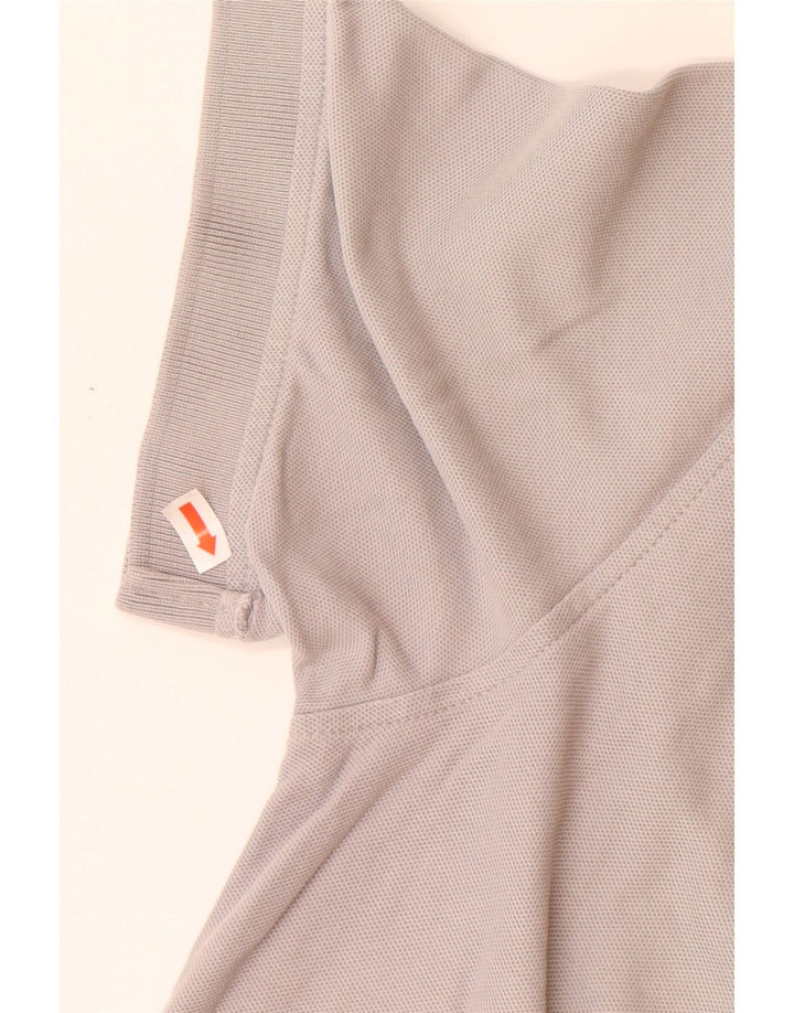 TOMMY HILFIGER Mens Regular Fit Polo Shirt Large Grey Cotton