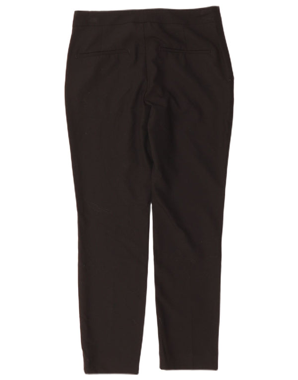 Zara Womens Slim Chino Trousers EU 32 2XS W26 L26 Black Polyester