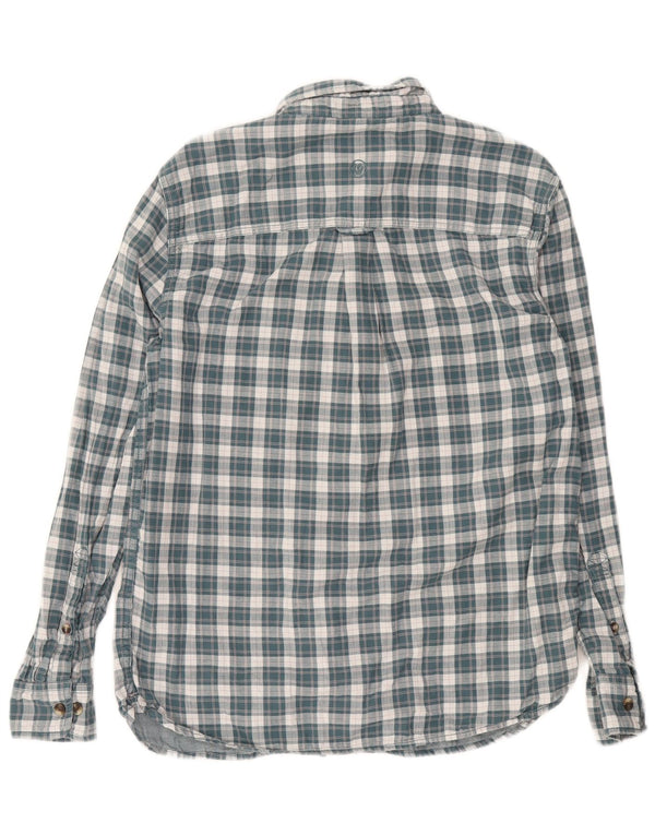 Fat Face Mens Shirt Medium Green Check Cotton