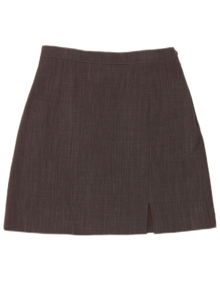 VINTAGE Womens A-Line Skirt W26 Small Grey