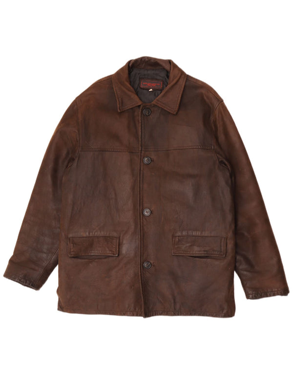 New Collection Mens Suede Jacket UK 44 2XL Brown Leather
