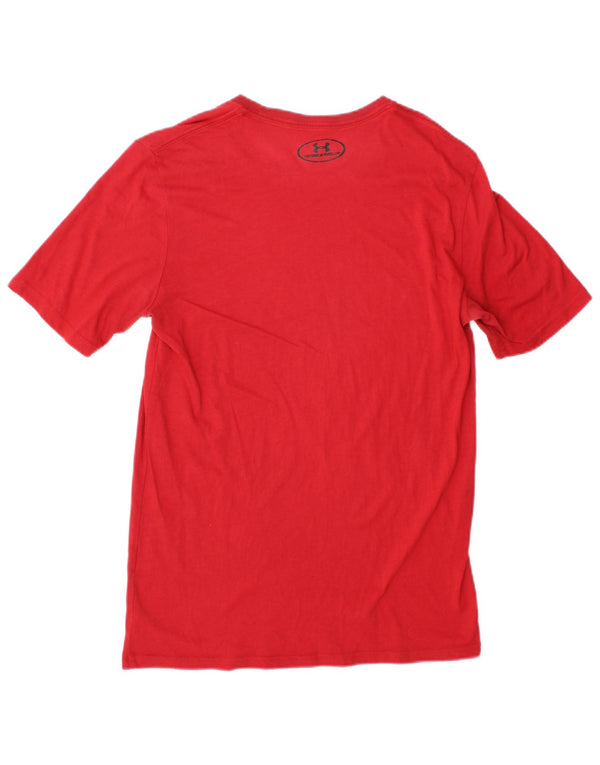 Under Armour Mens Heat Gear Graphic Graphic T-Shirt Top Small Red