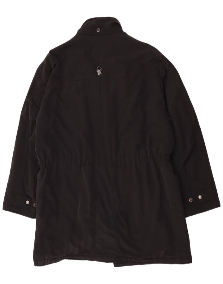 Piero Guidi Mens Overcoat UK 42 XL Black Polyester