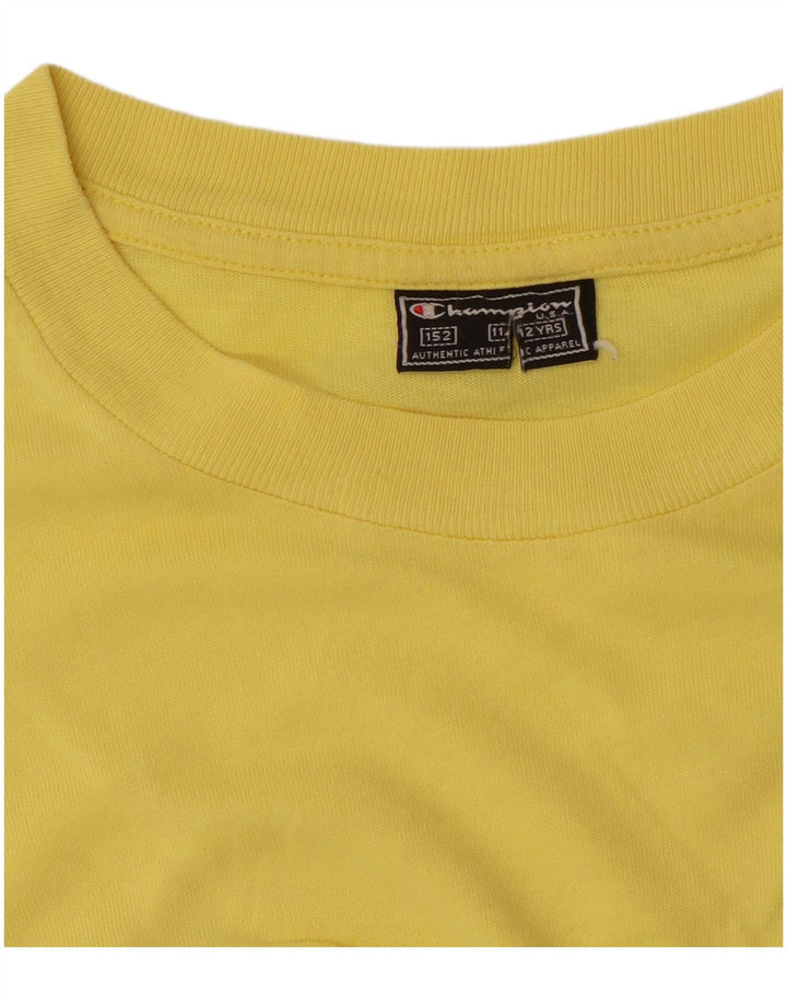 Champion Boys Graphic T-Shirt Top 11-12 Years Yellow