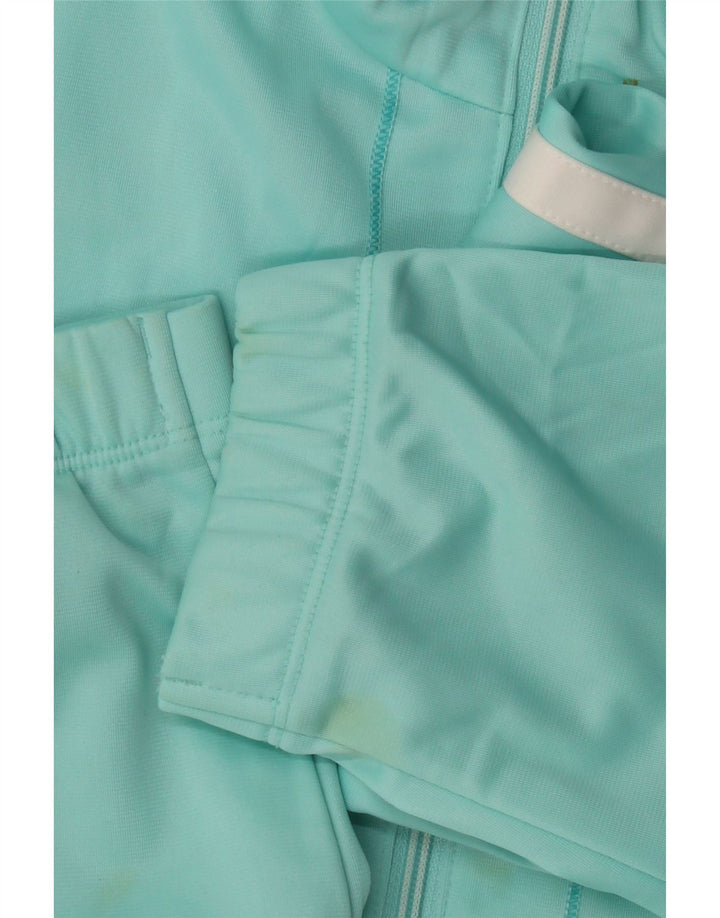 LOTTO Womens Tracksuit Top Jacket UK 18 XL Blue Striped Polyester