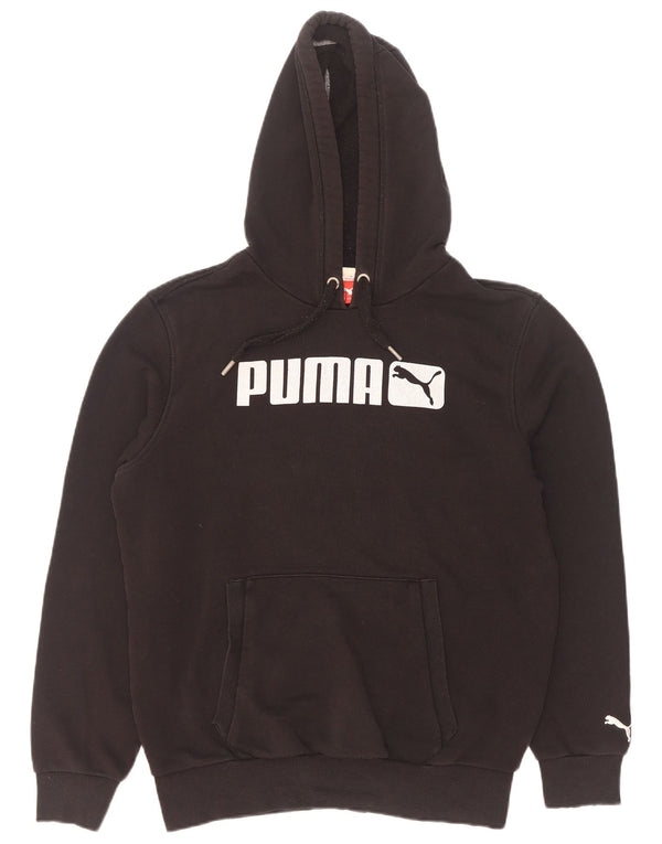 Puma Mens Graphic Hoodie Jumper Small Black