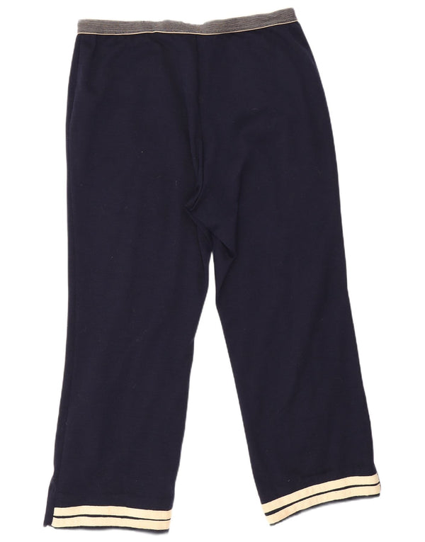 Sergio Tacchini Mens Crop Tracksuit Trousers IT 50 Large Navy Blue
