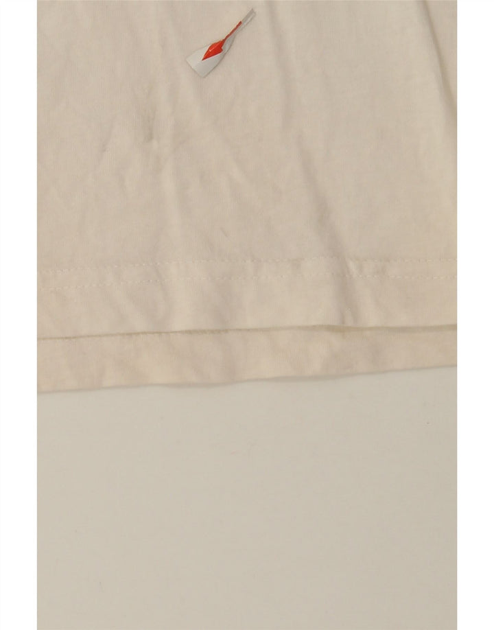 Puma Mens Graphic T-Shirt Top Medium White Cotton