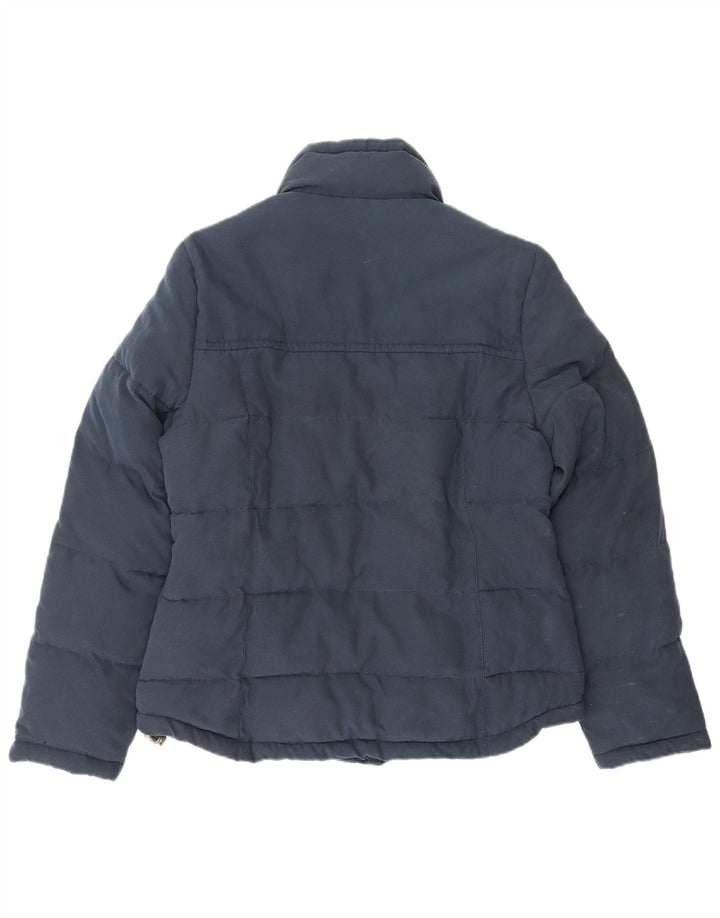 Joules Womens Padded Jacket UK 12 Medium Navy Blue Polyester