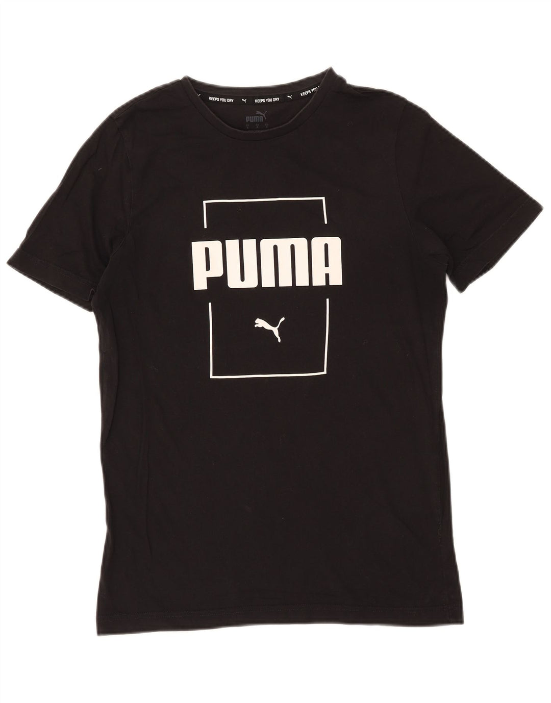Puma Mens Graphic T-Shirt Top Small Black