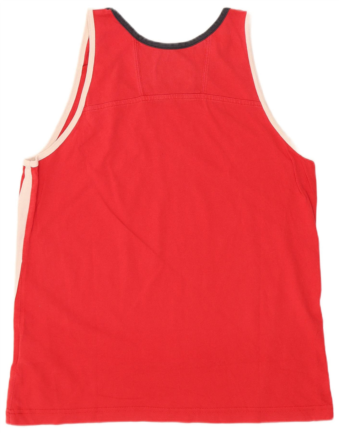 Champion Mens Vest Top Large Red Colourblock Cotton