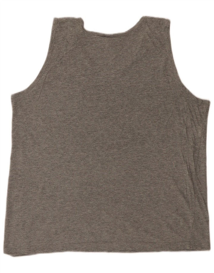 Lotto Mens Graphic Vest Top Medium Grey Flecked