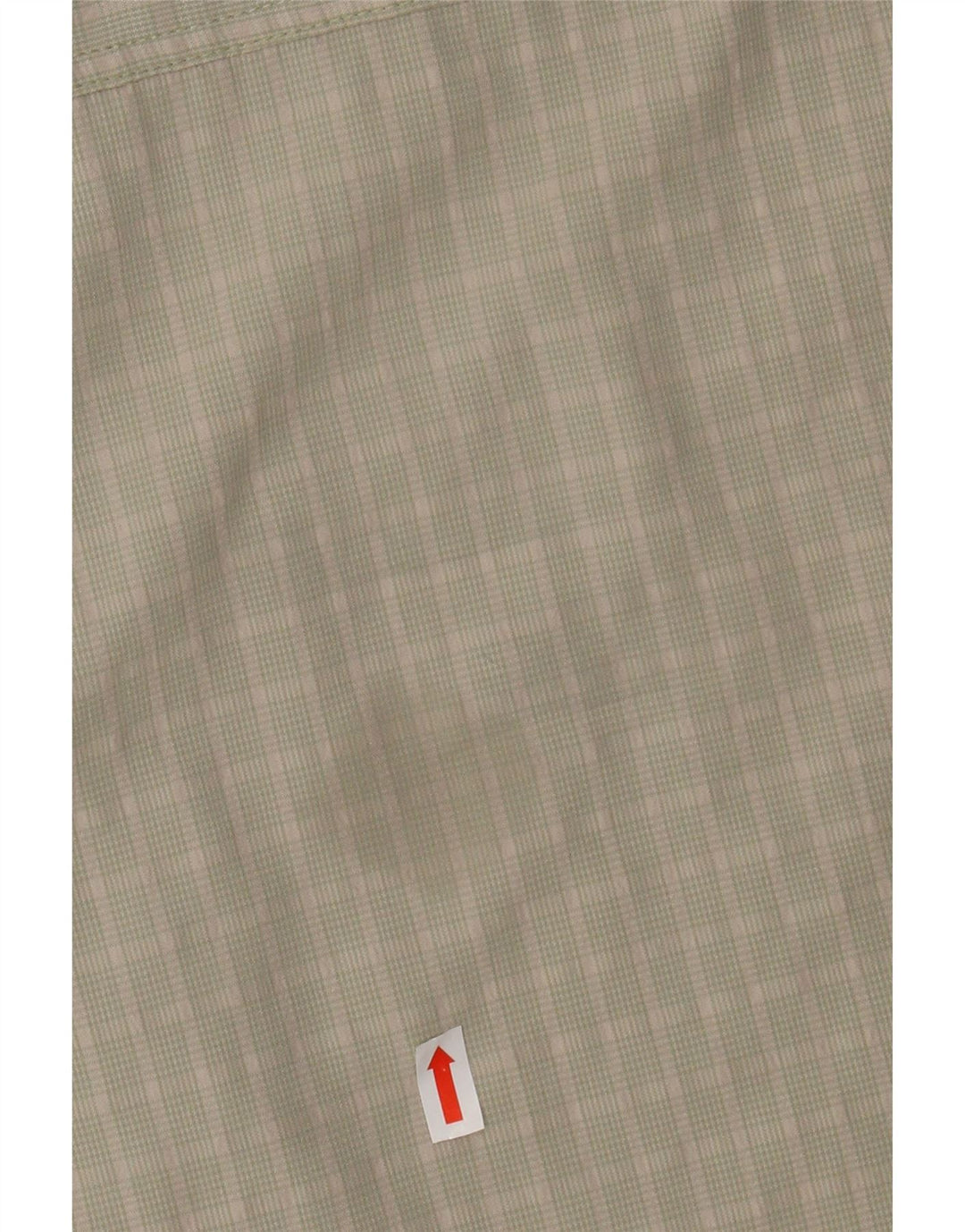 The North Face Mens Short Sleeve Shirt XL Green Check Polyester