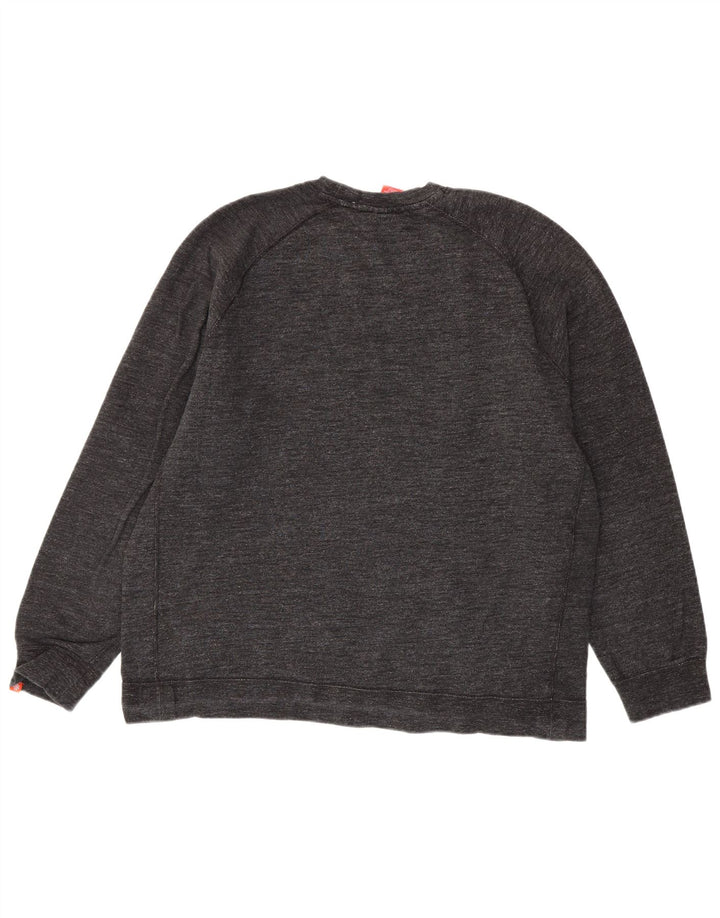 Nike Mens Sweatshirt Jumper 2XL Grey Flecked Cotton