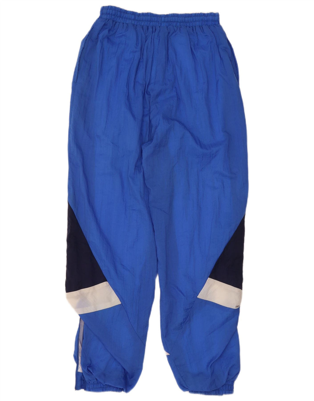 VINTAGE Mens Tracksuit Trousers Joggers Medium  Blue Colourblock