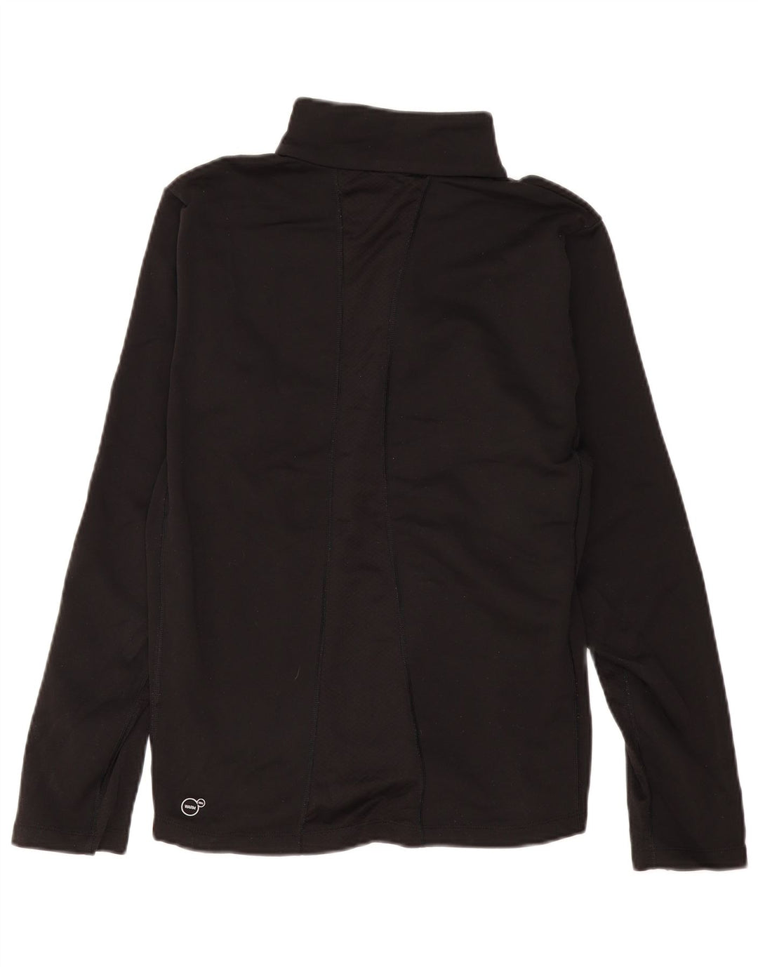 Puma Womens Zip Neck Pullover Tracksuit Top UK 14 Medium Black Colourblock
