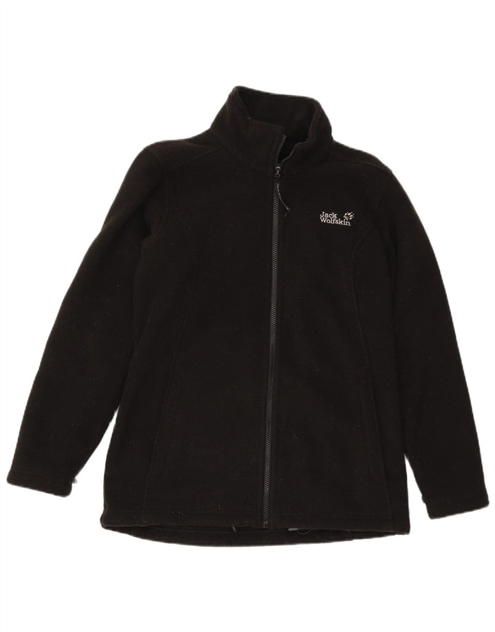 Jack Wolfskin Womens Fleece Jacket UK 12/14 Medium Black Polyester