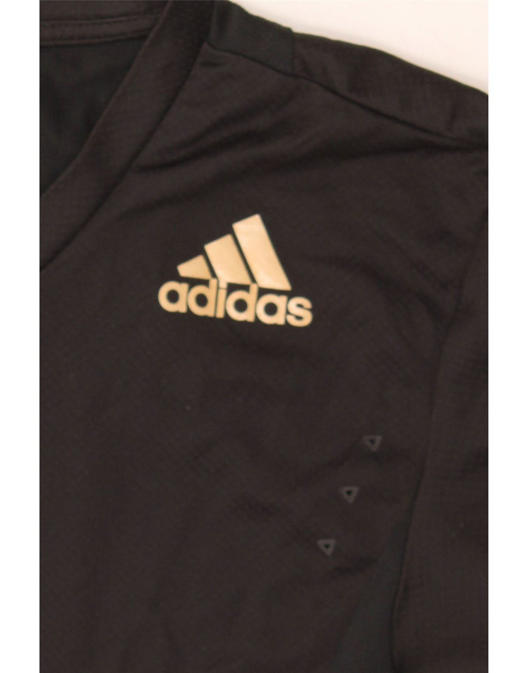 ADIDAS Mens Graphic T-Shirt Top Medium Black Polyester Vintage Adidas and Second-Hand Adidas from Messina Hembry 