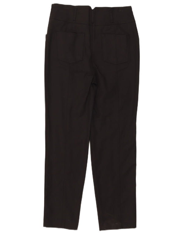 Boden Womens High Waist Tapered Casual Trousers UK 10 Small W30 L28 Black