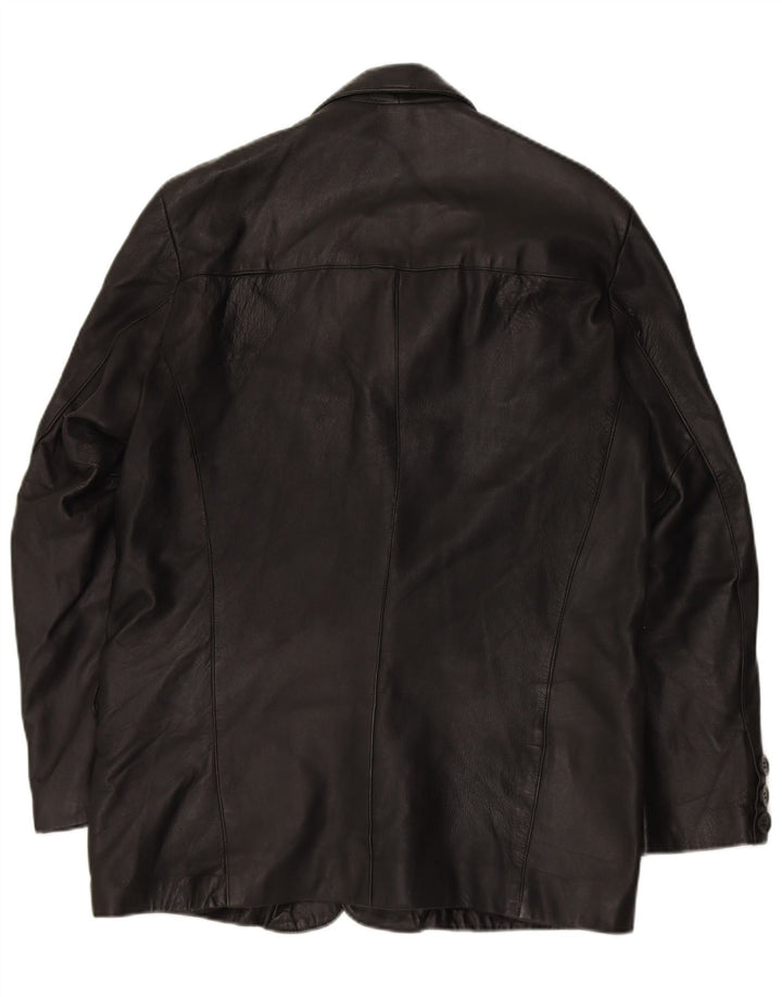 MDK Mens Leather Jacket UK 42 XL Black Leather