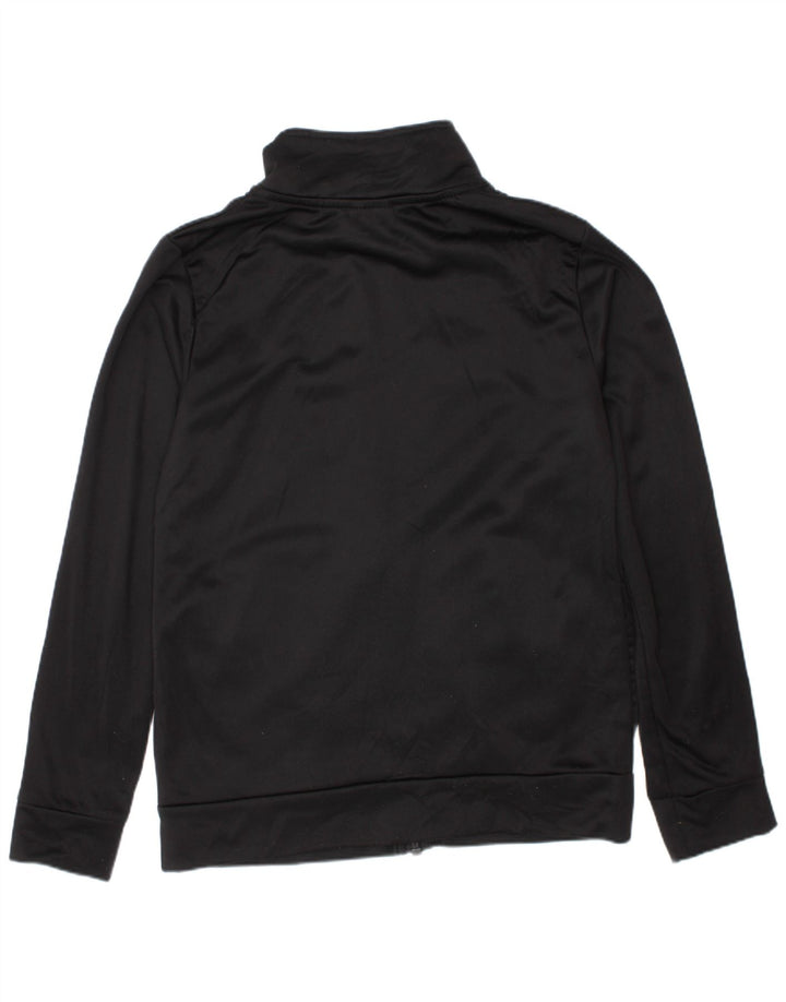 Puma Boys Graphic Tracksuit Top Jacket 7-8 Years Small Black Polyester