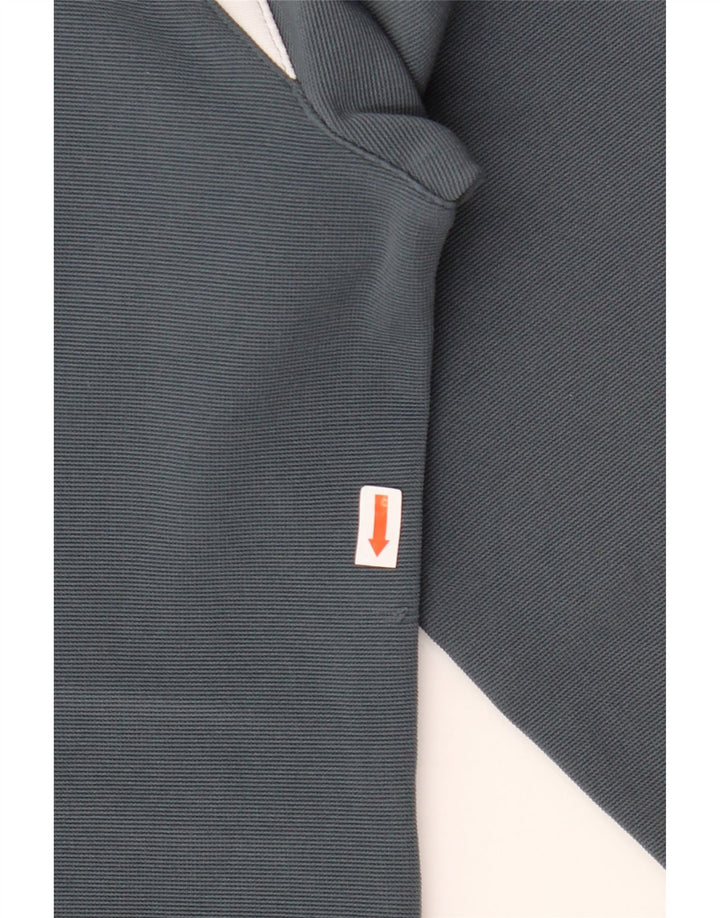 KAPPA Womens Tracksuit Top Jacket UK 14 Medium Grey Colourblock Polyester