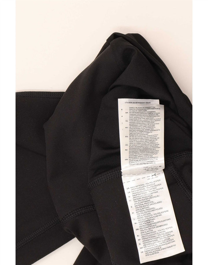 Adidas Womens Maternity Capri Leggings UK 12/14 Medium Black Polyester