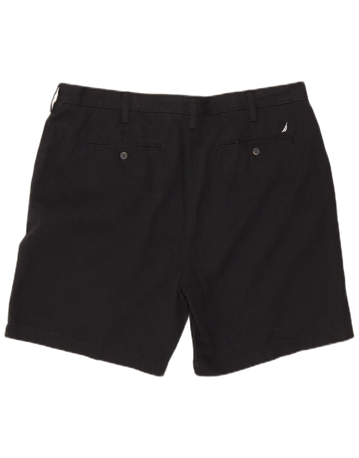 NAUTICA Mens Chino Shorts W40 XL Black Cotton