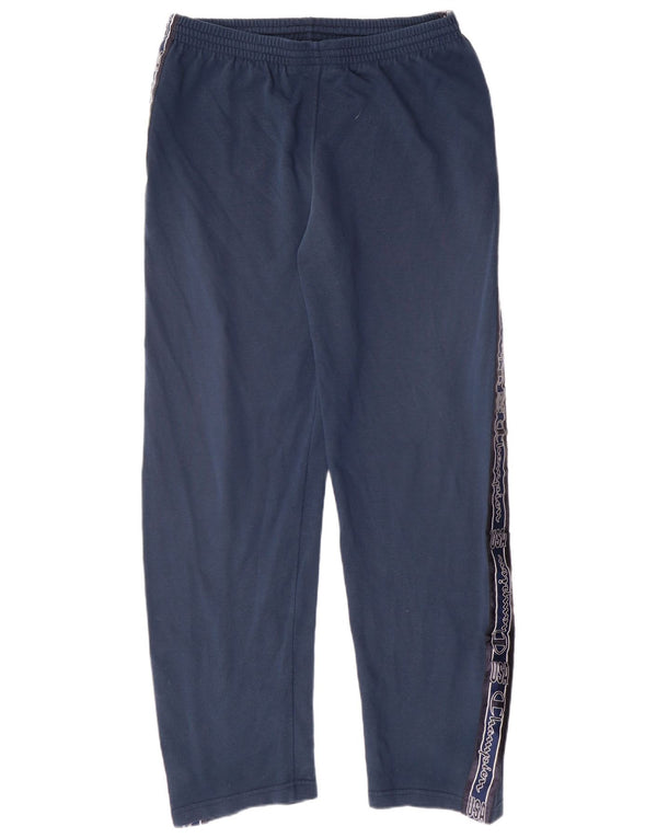 Champion Mens Tracksuit Trousers Large Navy Blue Cotton