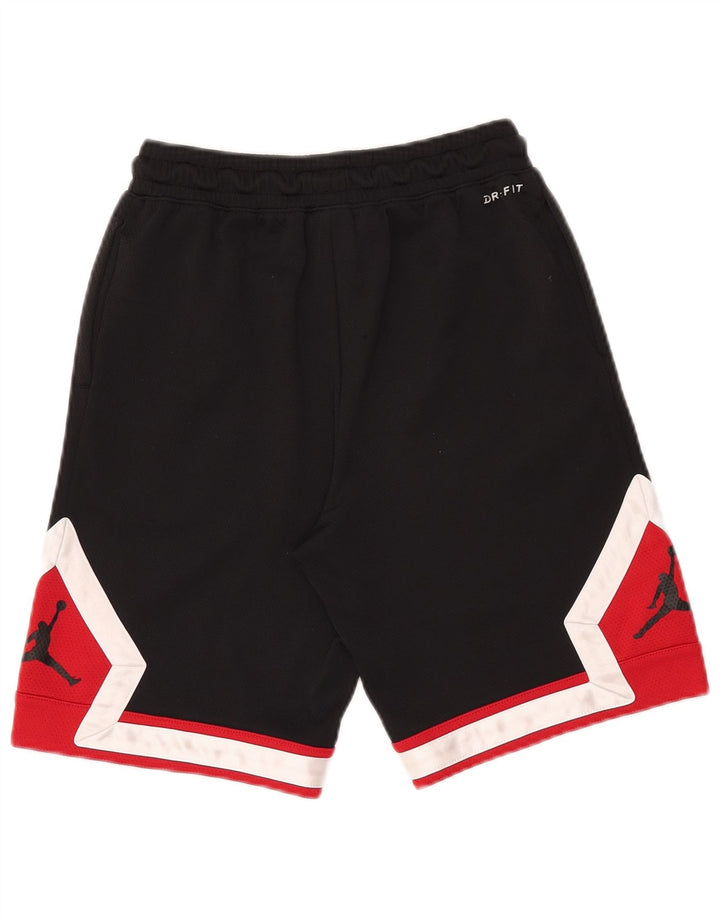 Jordan Boys Sport Shorts 12-13 Years Large Black Colourblock Polyester