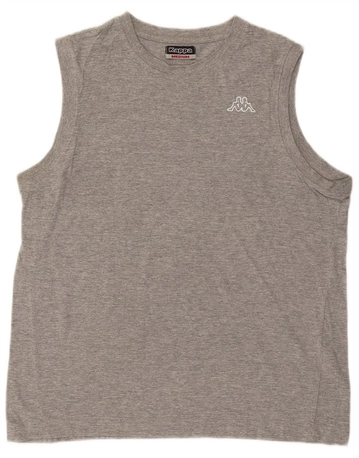 Kappa Mens Vest Top Medium Grey Flecked Cotton