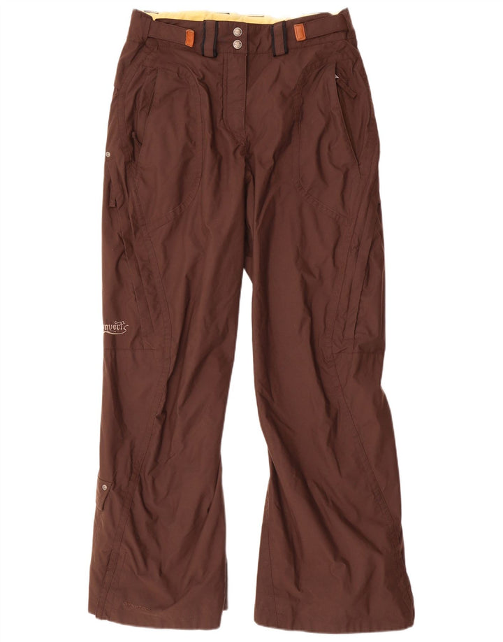 COLUMBIA Womens Ski Trousers UK 10 Small  Brown Nylon