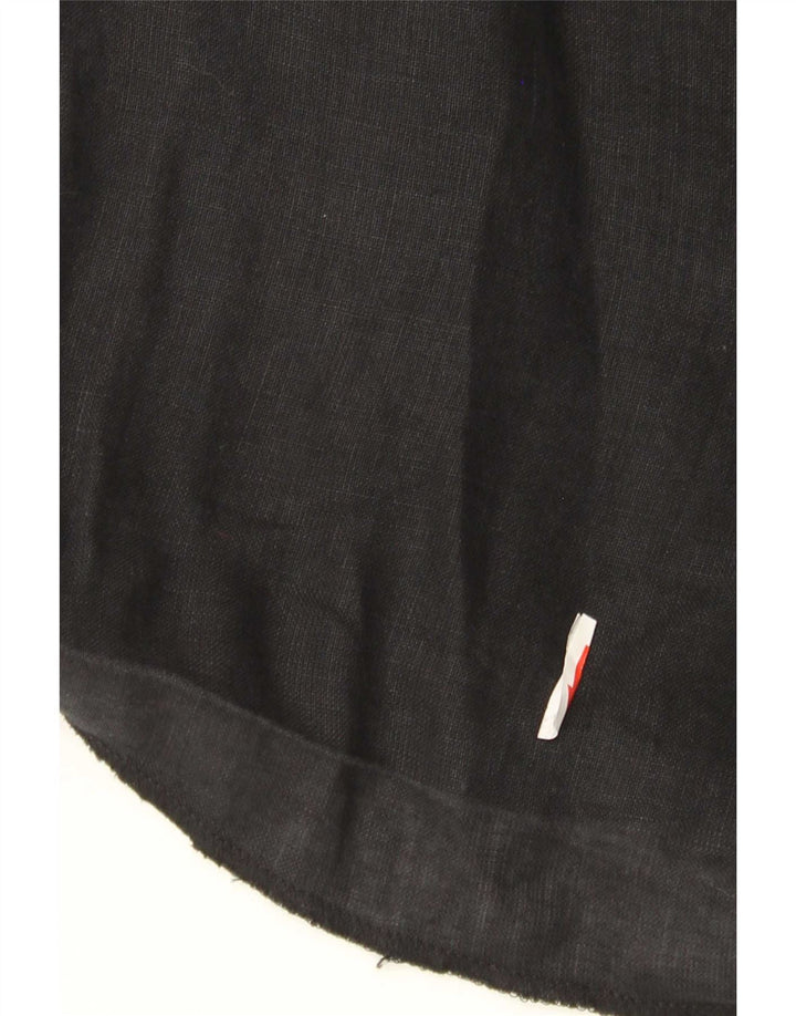 Zara Womens High Waist Chino Shorts Medium W28 Black