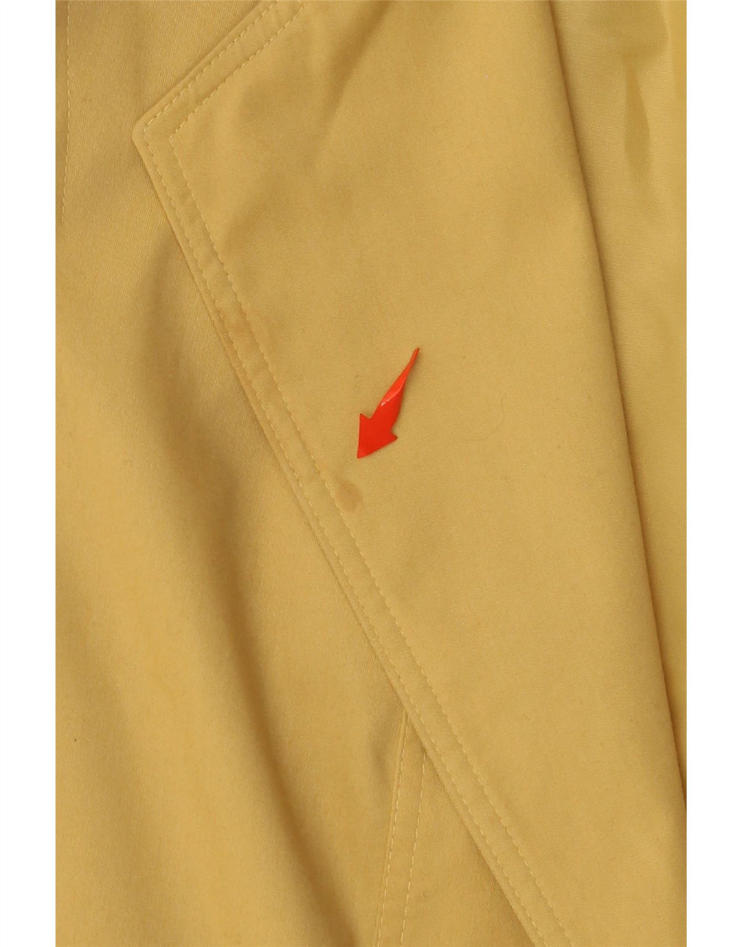 Hucke Womens Crop 3 Button Blazer Jacket EU 42 Large Yellow Cotton