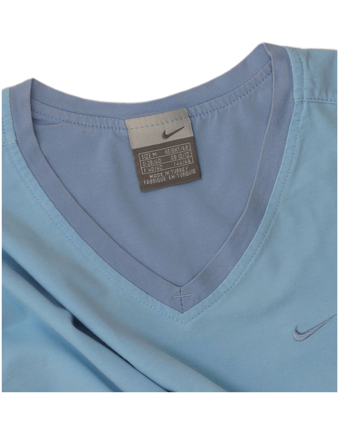 NIKE Womens T-Shirt Top UK 10/12 Medium Blue