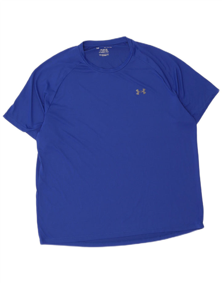 Under Armour Mens T-Shirt Top 2XL Blue