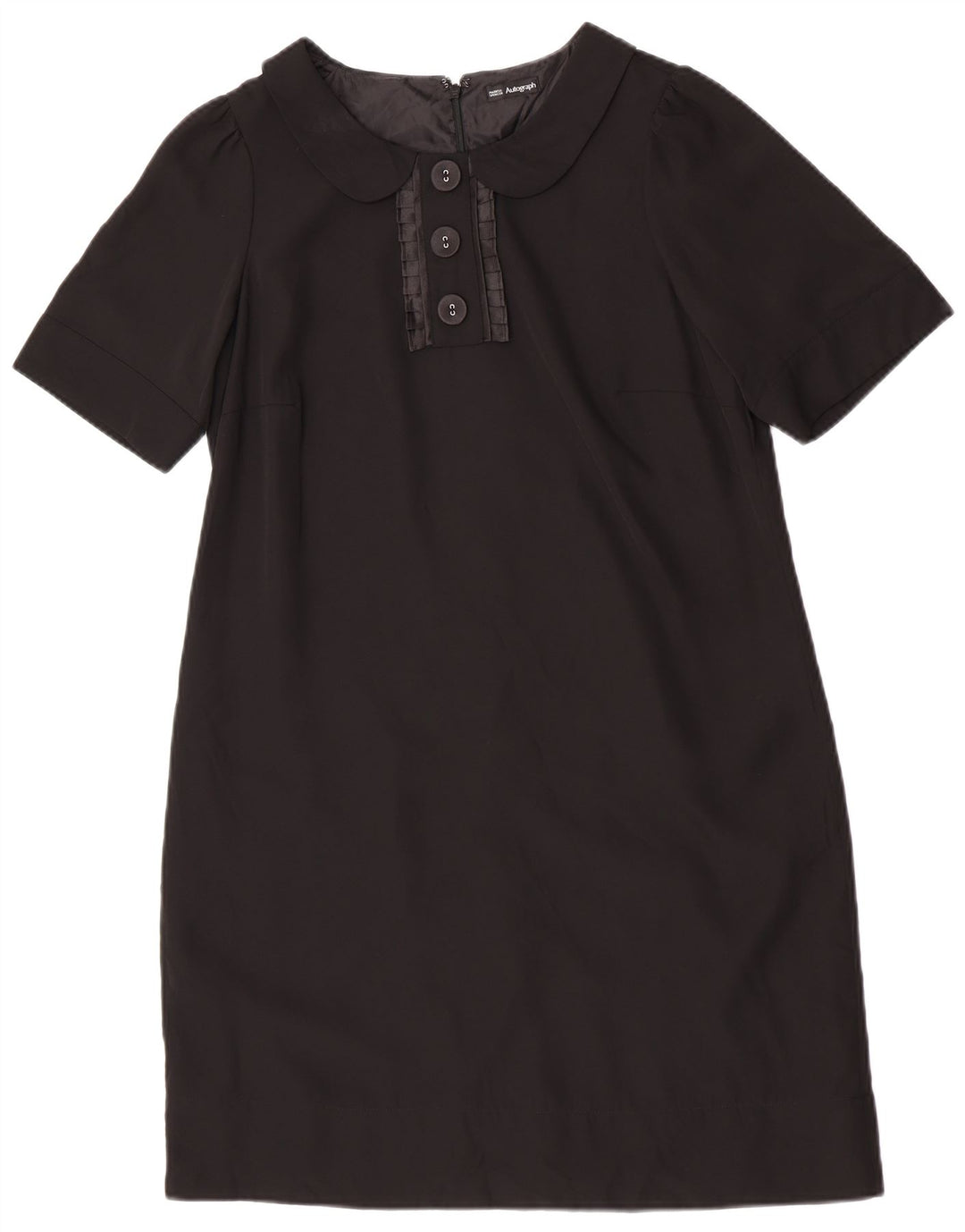 Marks & Spencer Womens Autograph Shift Dress UK 14 Medium Black